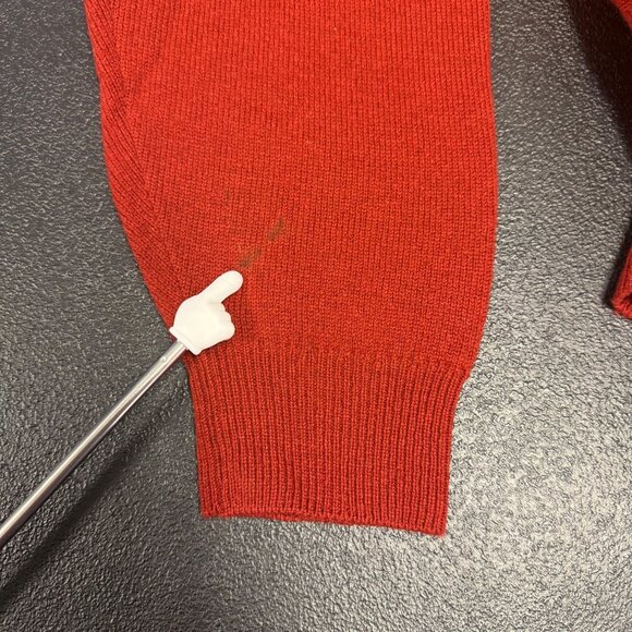 VTG L.L. Bean Mens 100% Lambswool Cardigan Button-Up Sweater Grandpa Sz Medium - Picture 6 of 7